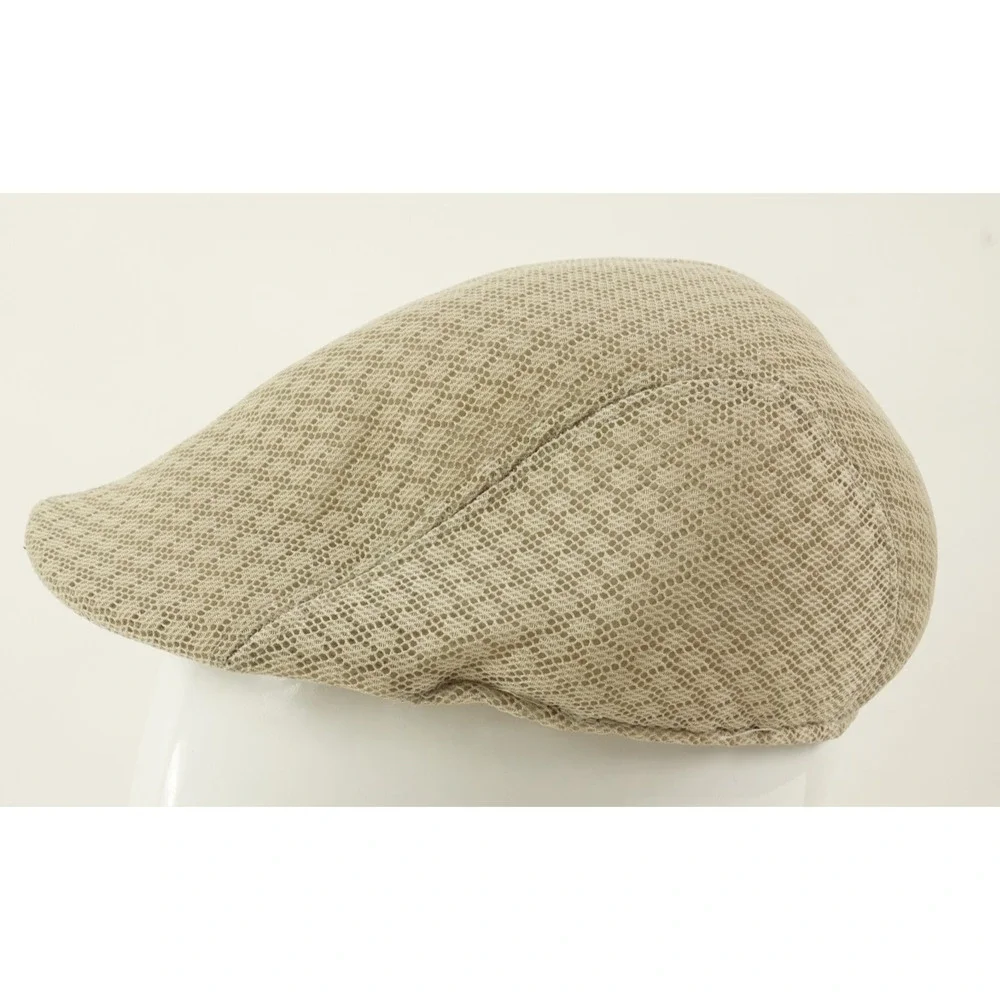 Kangol Vintage 1950s Flat Cap Hat Post Boy Golf Baker Mesh Hat Mens Small Cotton